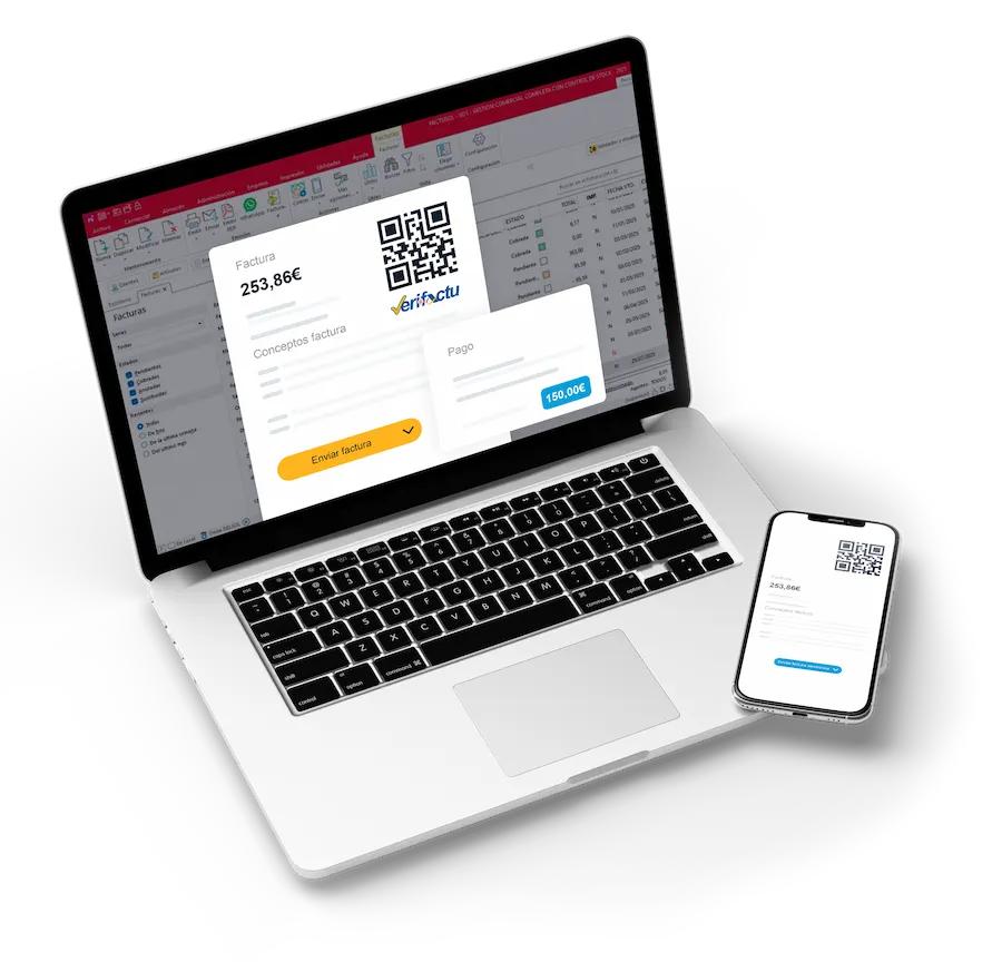 Factura VeriFactu con código QR